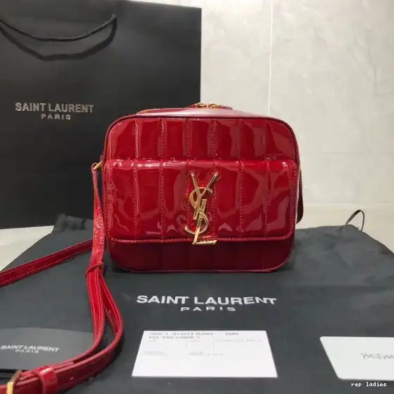 REP YSL leather Patent Vicky 0614